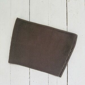 Aritzia Babaton Ribbed Tube Top XXS Taupe Brown